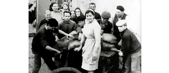 Fotografía histórica de la tradición familiar