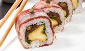 Sushi con Jamón de Bellota, el plato de moda.